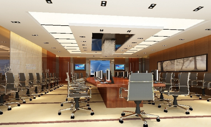 上海办公室装修设计：吊顶灯的选择与效果