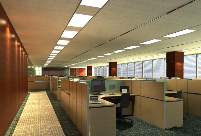 办公室装修设计如何选择格子灯的颜色以提升工作氛围