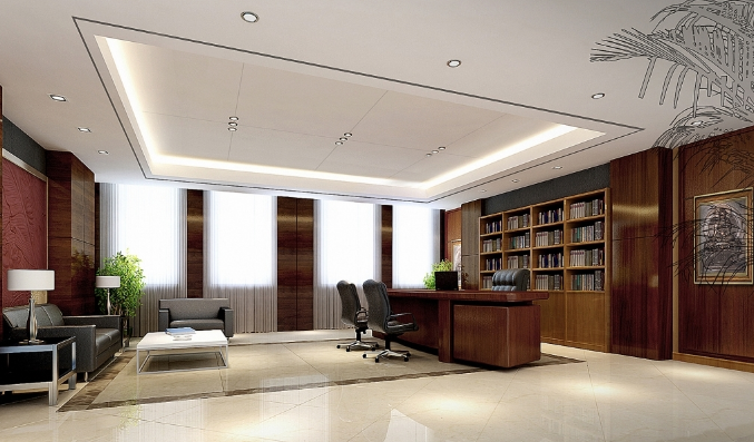 冷色格子灯：办公室装修设计的创新与选择
