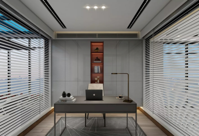 百叶窗帘在上海办公室装修设计中的优势分析