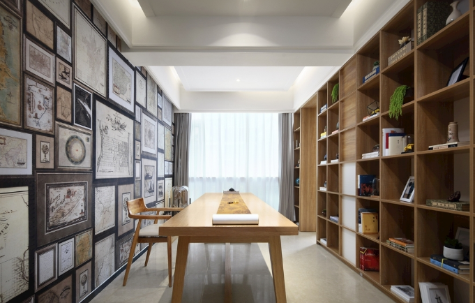书架在上海办公室装修设计的作用